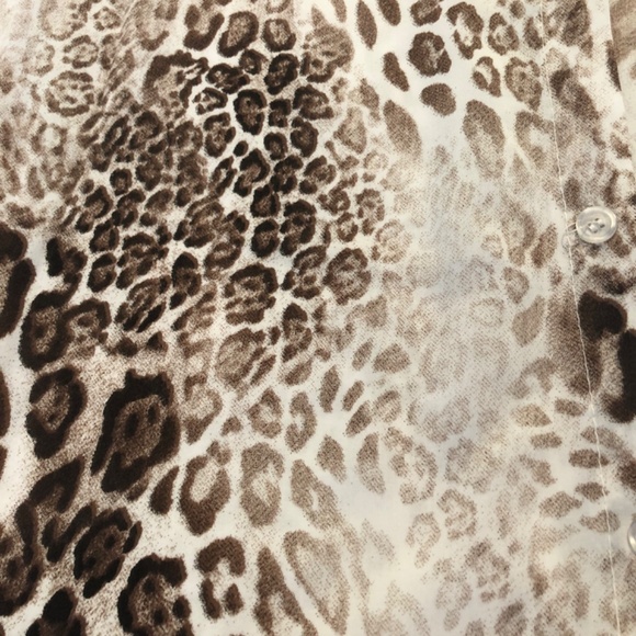 ANIMAL PRINT 3/4 SLEEVE BLOUSE🤎🤍🖤 - Picture 5 of 6